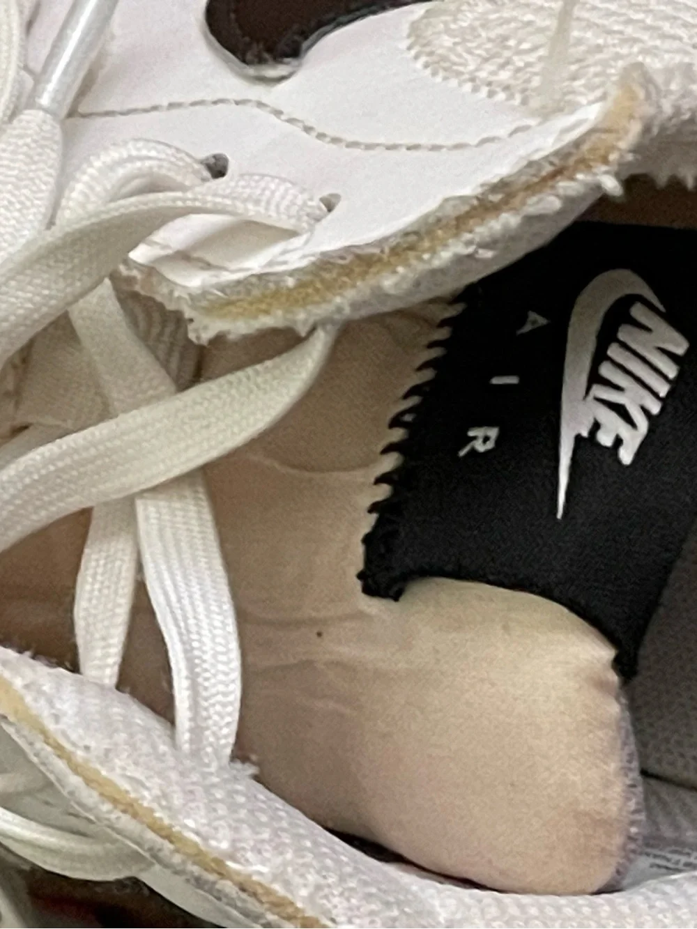 Nike Air White and Black Low-Top Sneakers